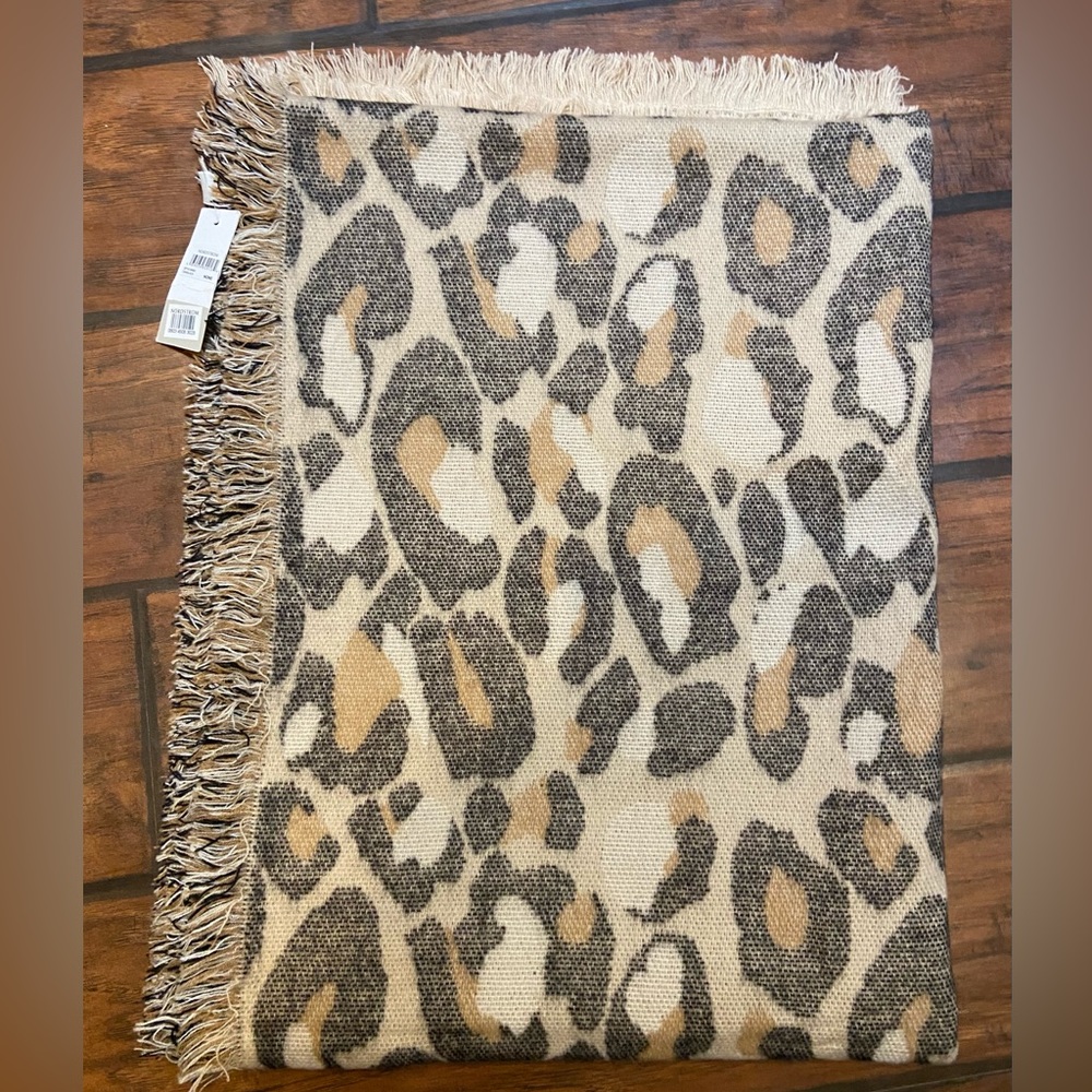 BP Black and Tan Animal Print Scarf (NWT)